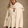 Women's Vintage Romantic Belted Long Sleeve Winter Overcoat